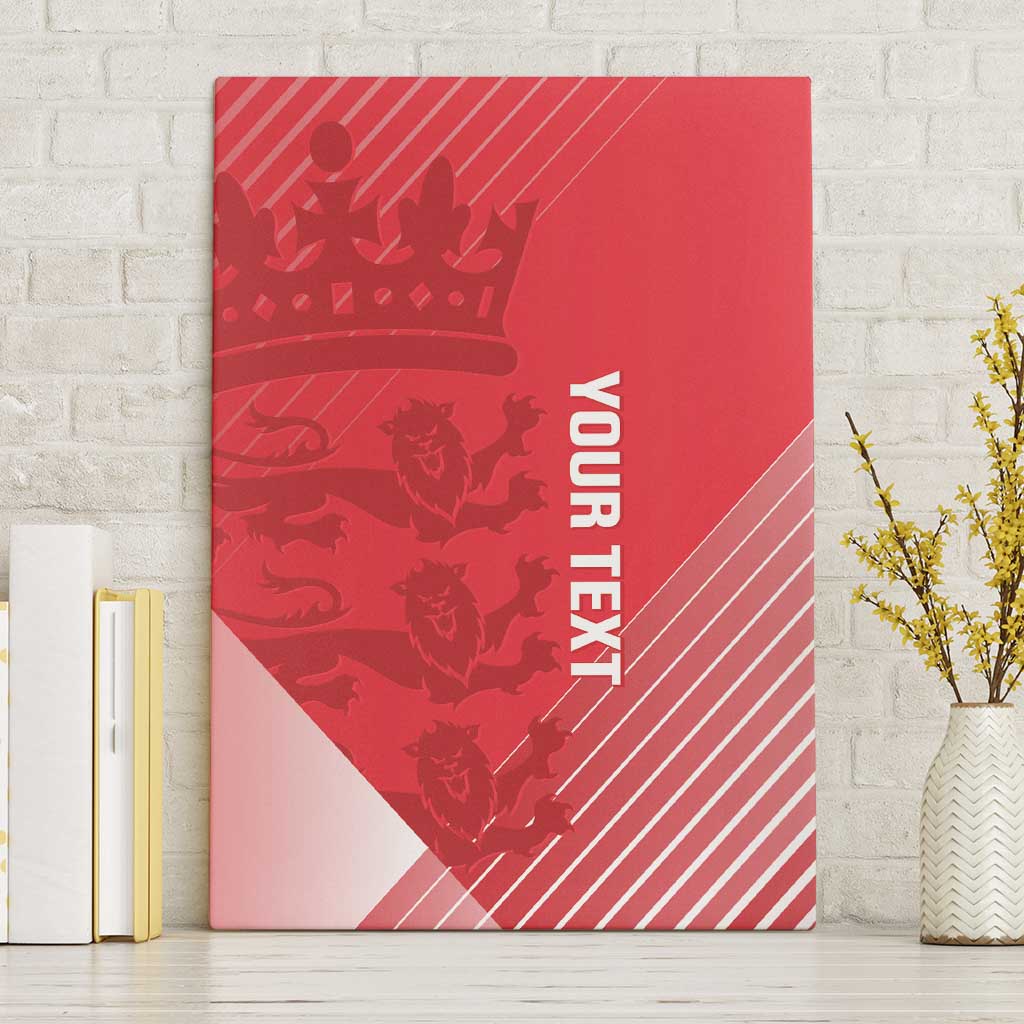 Custom England Cricket Canvas Wall Art Go Champions Sporty Style