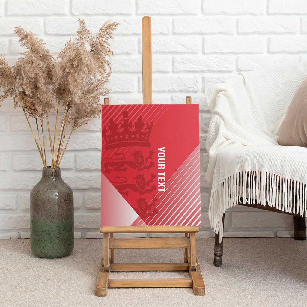 Custom England Cricket Canvas Wall Art Go Champions Sporty Style