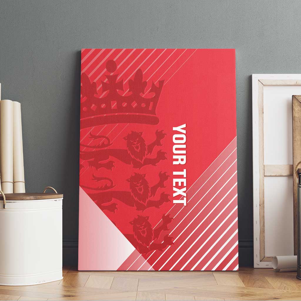 Custom England Cricket Canvas Wall Art Go Champions Sporty Style