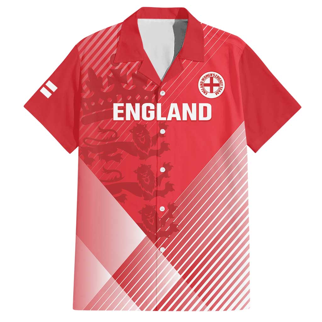 Custom England Cricket Hawaiian Shirt Go Champions Sporty Style