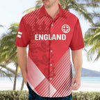 Custom England Cricket Hawaiian Shirt Go Champions Sporty Style