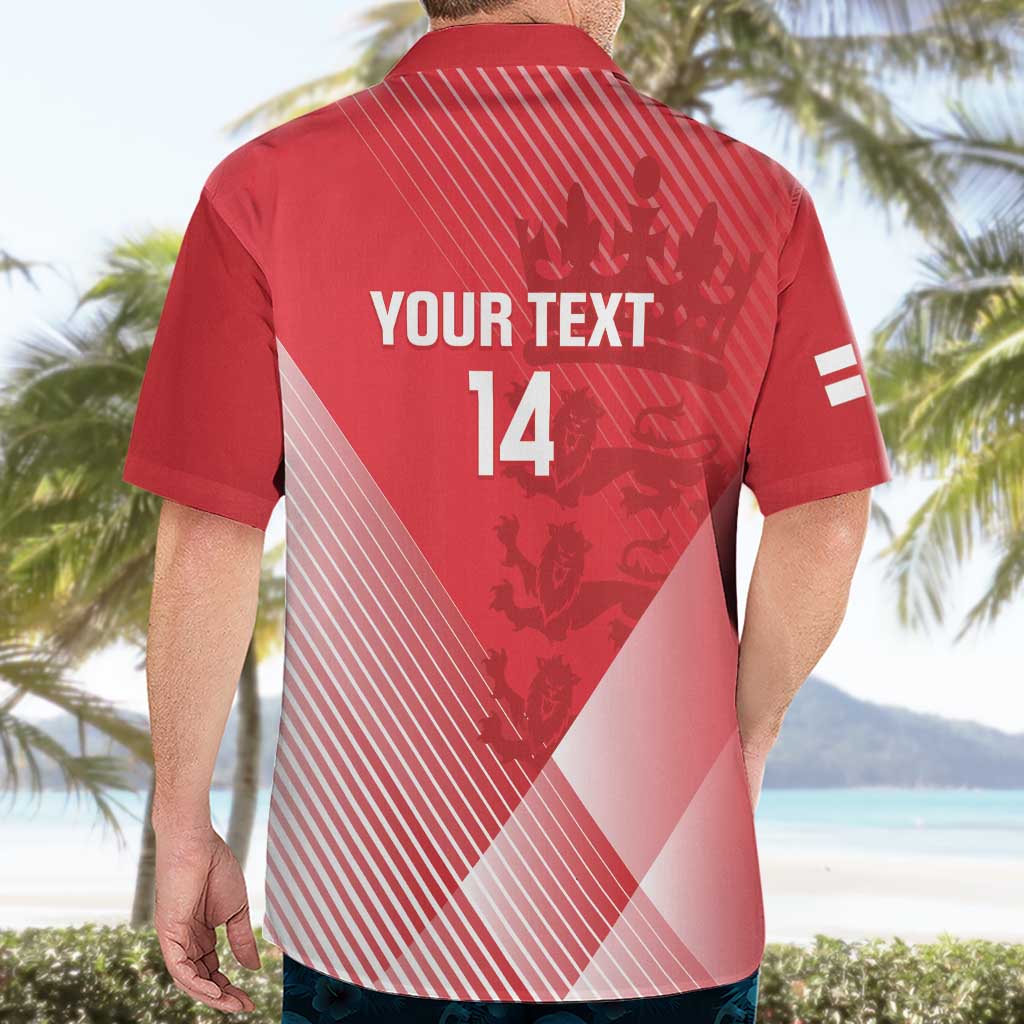 Custom England Cricket Hawaiian Shirt Go Champions Sporty Style