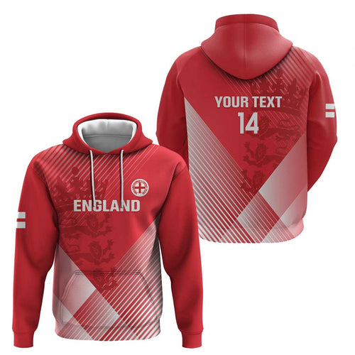 Custom England Cricket Hoodie Go Champions Sporty Style