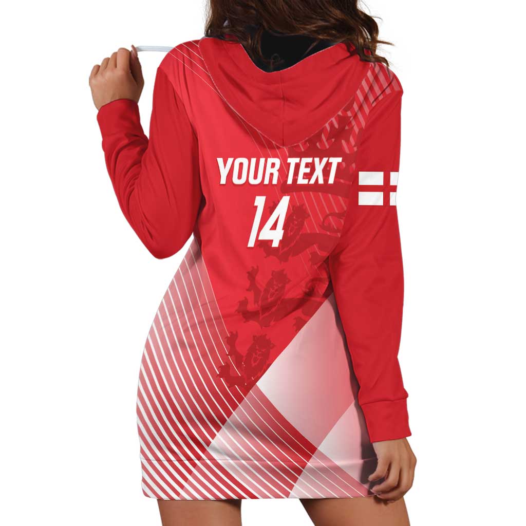 Custom England Cricket Hoodie Dress Go Champions Sporty Style
