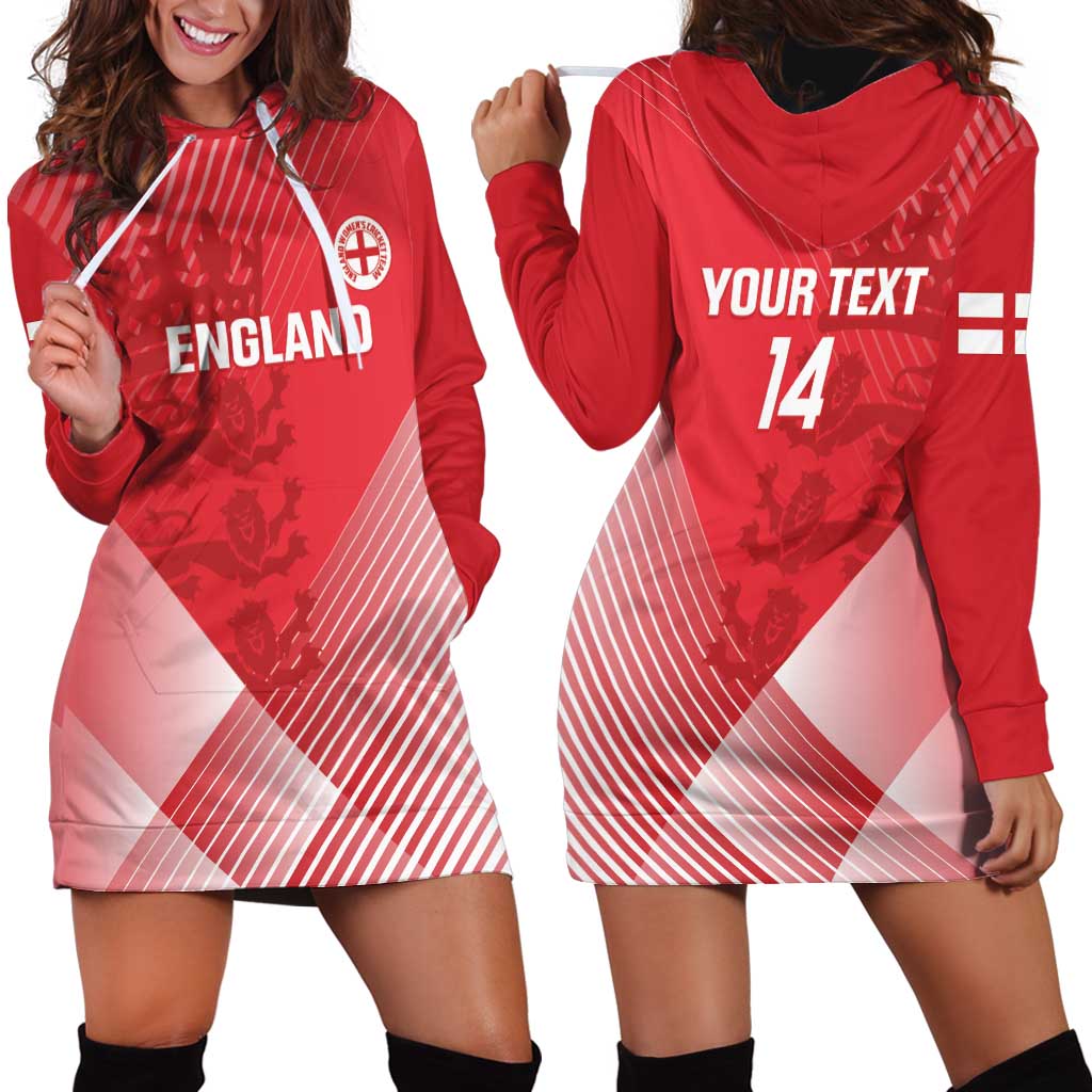 Custom England Cricket Hoodie Dress Go Champions Sporty Style