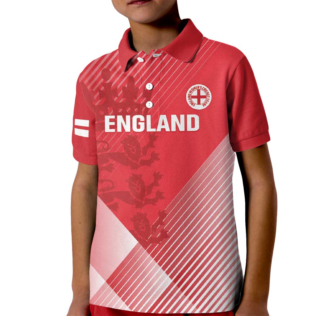 Custom England Cricket Kid Polo Shirt Go Champions Sporty Style