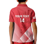 Custom England Cricket Kid Polo Shirt Go Champions Sporty Style