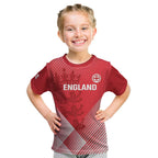 Custom England Cricket Kid T Shirt Go Champions Sporty Style