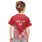 Custom England Cricket Kid T Shirt Go Champions Sporty Style