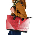 Custom England Cricket Leather Tote Bag Go Champions Sporty Style