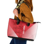Custom England Cricket Leather Tote Bag Go Champions Sporty Style