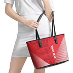 Custom England Cricket Leather Tote Bag Go Champions Sporty Style