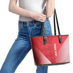 Custom England Cricket Leather Tote Bag Go Champions Sporty Style