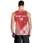 Custom England Cricket Men Tank Top Go Champions Sporty Style