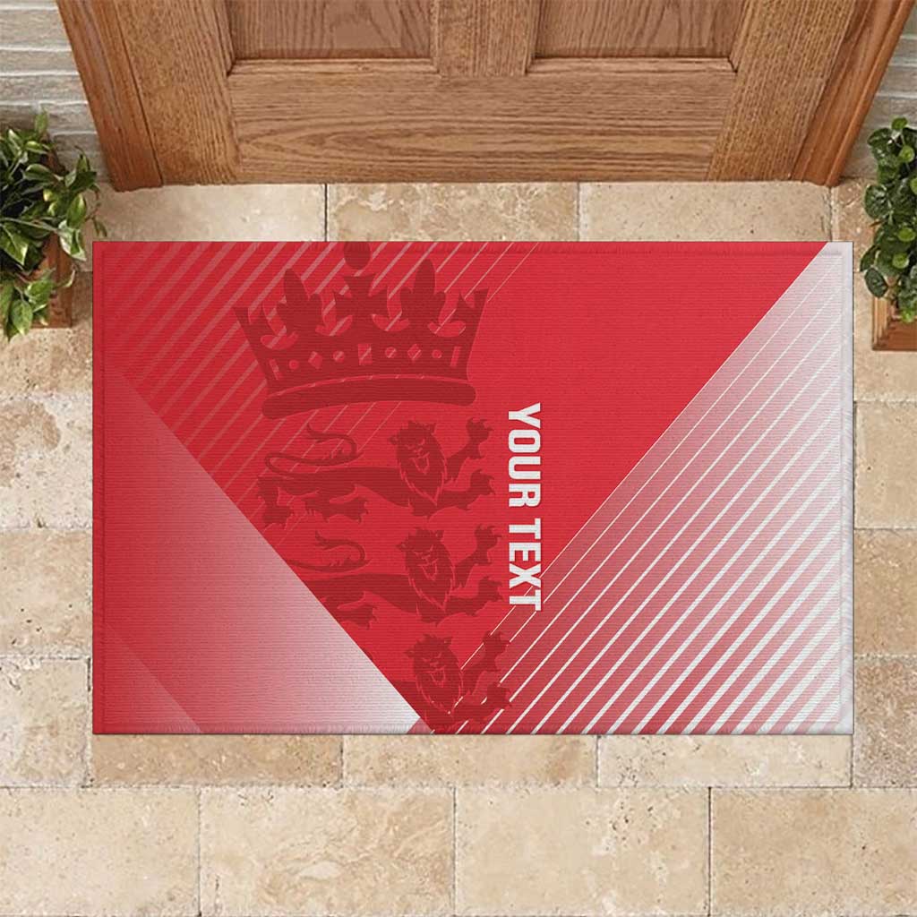 Custom England Cricket Rubber Doormat Go Champions Sporty Style