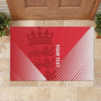 Custom England Cricket Rubber Doormat Go Champions Sporty Style