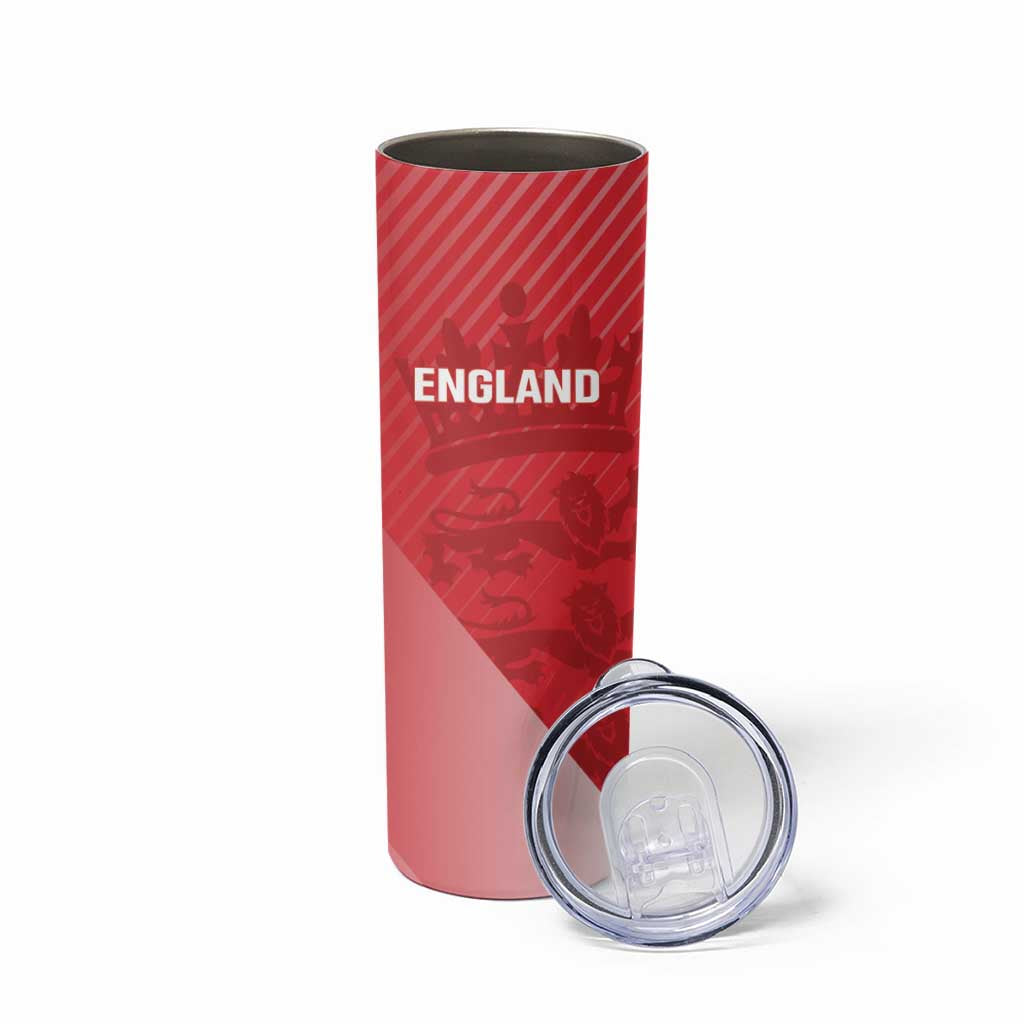 Custom England Cricket Skinny Tumbler Go Champions Sporty Style