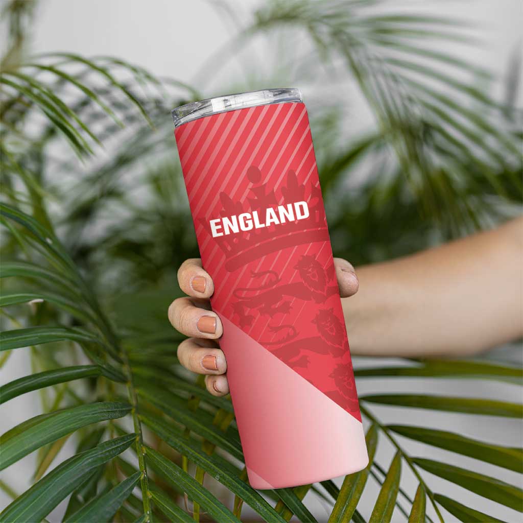 Custom England Cricket Skinny Tumbler Go Champions Sporty Style