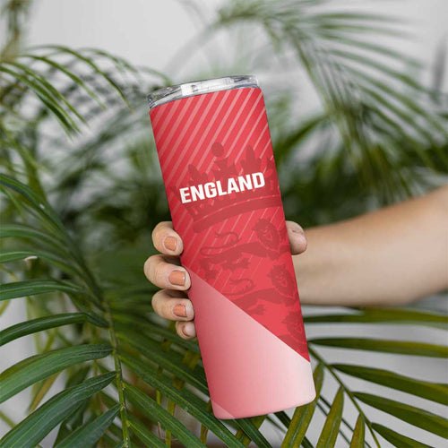 Custom England Cricket Skinny Tumbler Go Champions Sporty Style