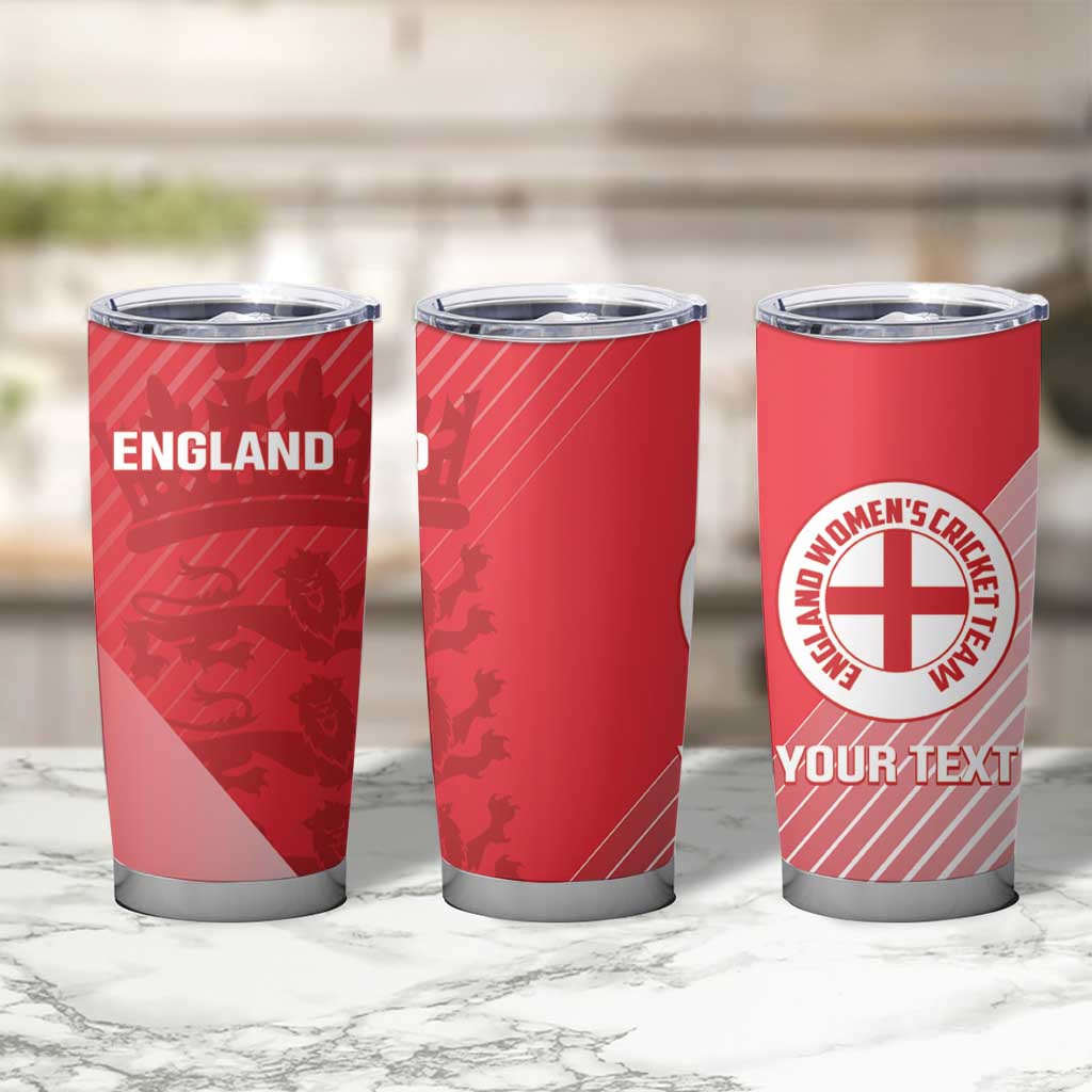 Custom England Cricket Tumbler Cup Go Champions Sporty Style