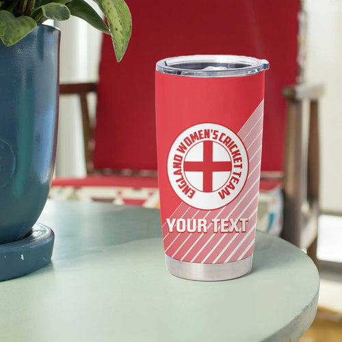 Custom England Cricket Tumbler Cup Go Champions Sporty Style