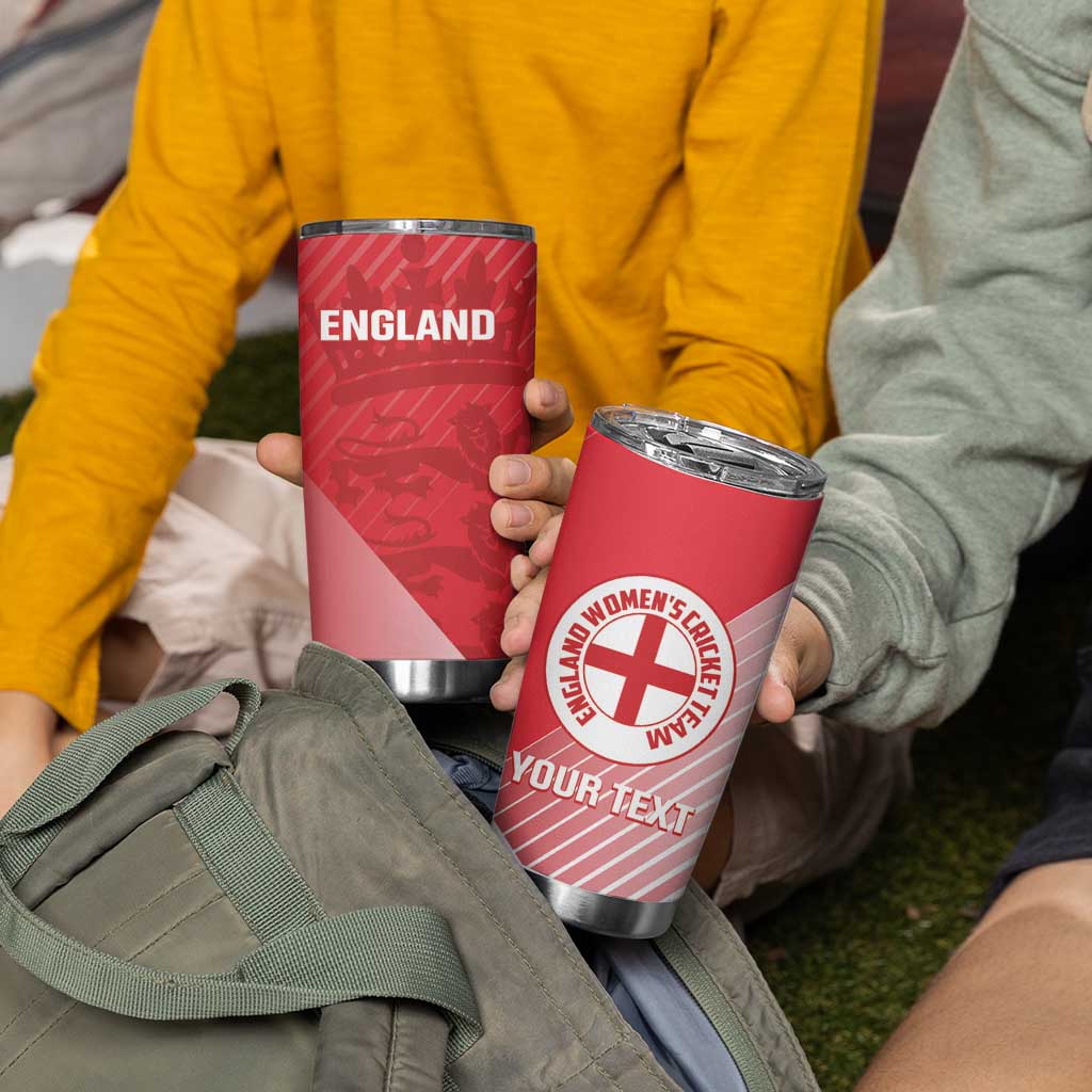Custom England Cricket Tumbler Cup Go Champions Sporty Style