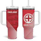 Custom England Cricket Tumbler With Handle Go Champions Sporty Style