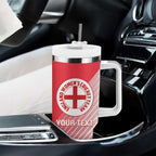 Custom England Cricket Tumbler With Handle Go Champions Sporty Style