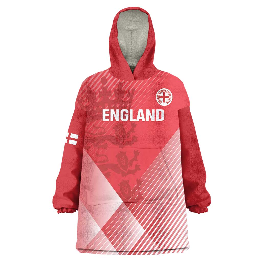 Custom England Cricket Wearable Blanket Hoodie Go Champions Sporty Style