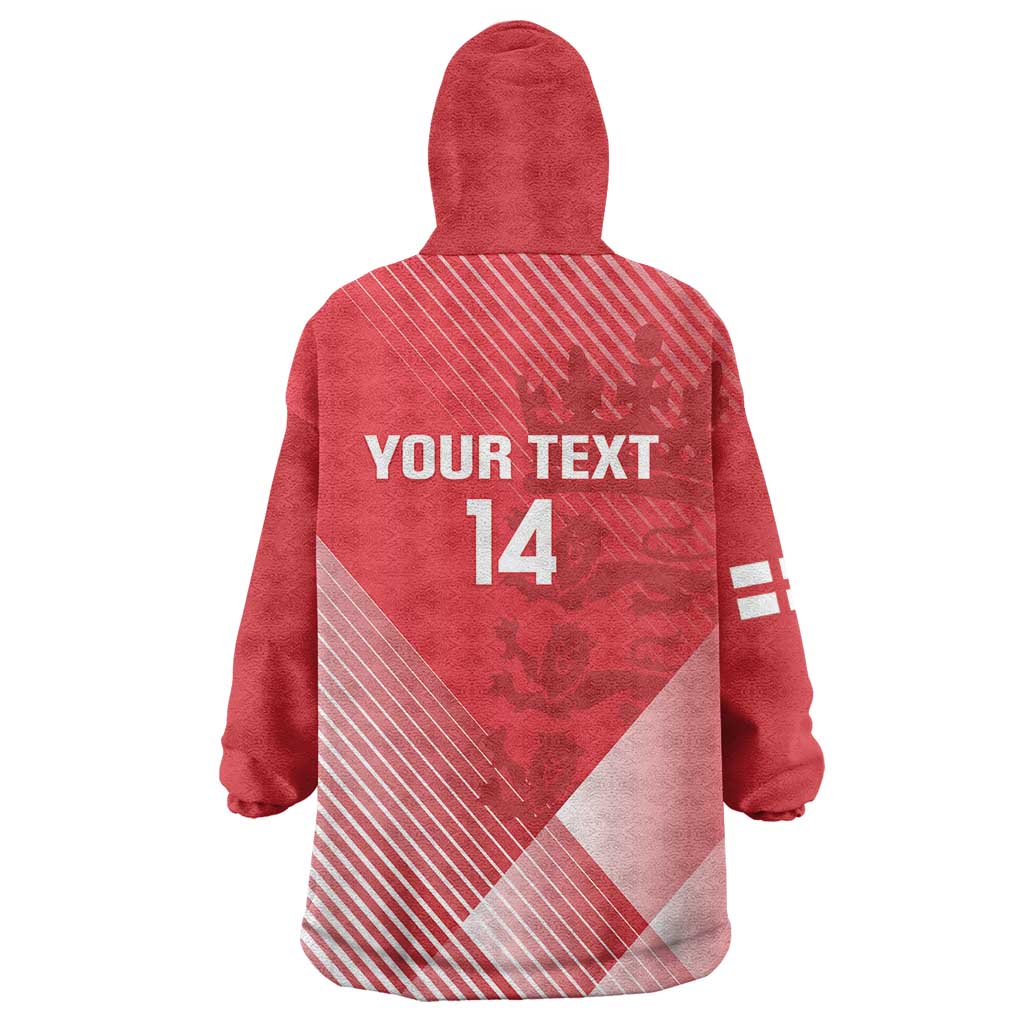 Custom England Cricket Wearable Blanket Hoodie Go Champions Sporty Style
