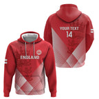 Custom England Cricket Zip Hoodie Go Champions Sporty Style