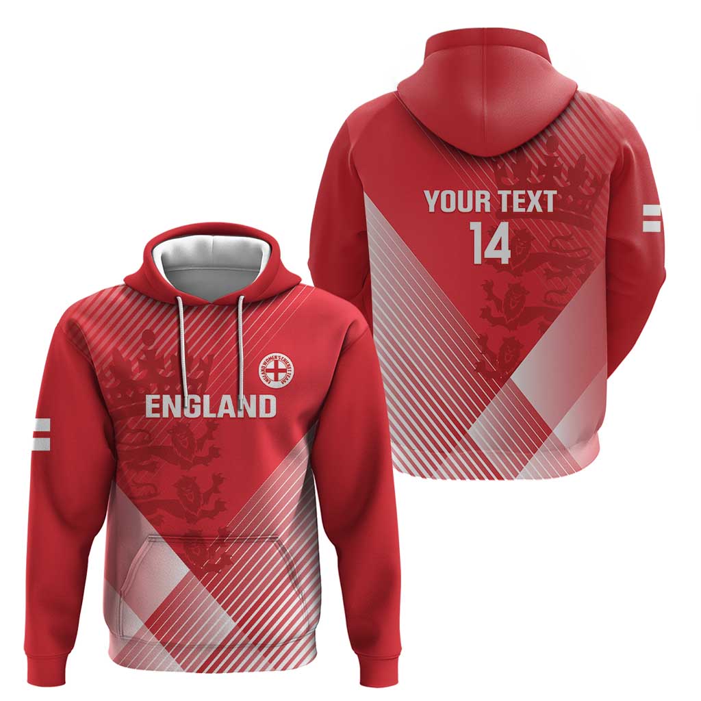 Custom England Cricket Zip Hoodie Go Champions Sporty Style