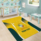 Custom Australia Cricket Area Rug Go Champions Aussie