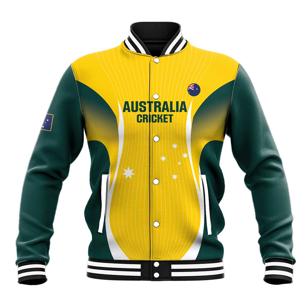 Custom Australia Cricket Baseball Jacket Go Champions Aussie