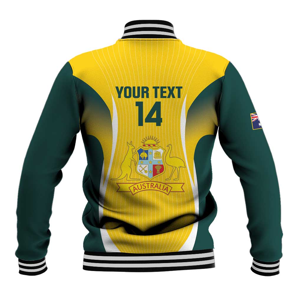 Custom Australia Cricket Baseball Jacket Go Champions Aussie