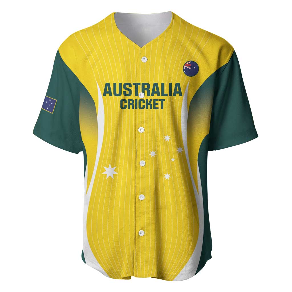 Custom Australia Cricket Baseball Jersey Go Champions Aussie