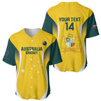 Custom Australia Cricket Baseball Jersey Go Champions Aussie