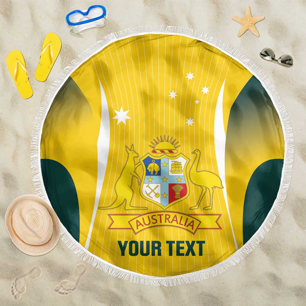 Custom Australia Cricket Beach Blanket Go Champions Aussie