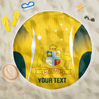 Custom Australia Cricket Beach Blanket Go Champions Aussie
