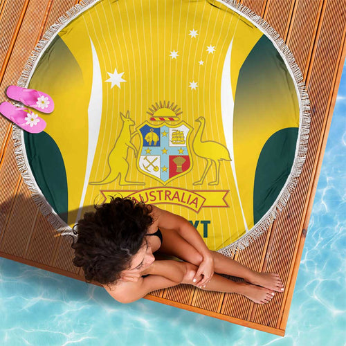 Custom Australia Cricket Beach Blanket Go Champions Aussie
