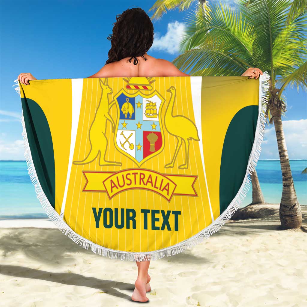 Custom Australia Cricket Beach Blanket Go Champions Aussie