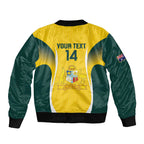 Custom Australia Cricket Bomber Jacket Go Champions Aussie