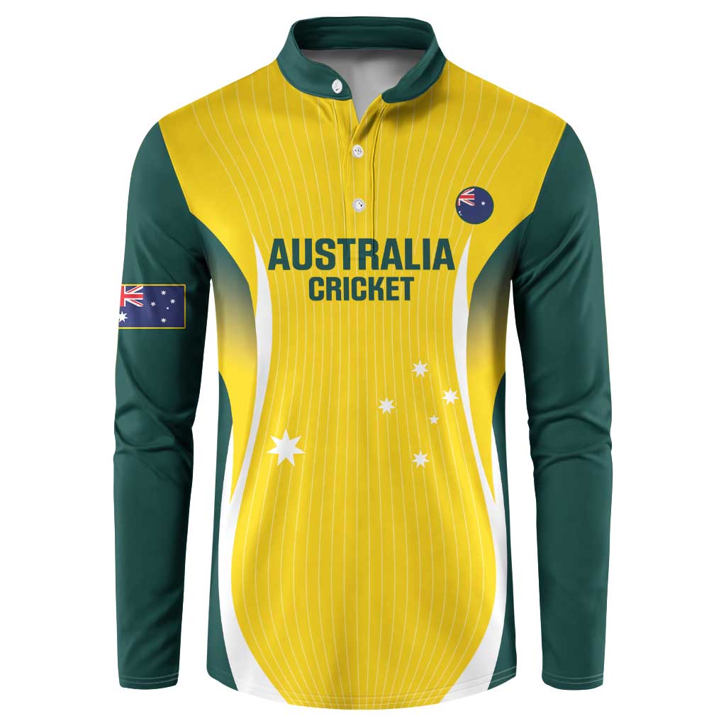 Custom Australia Cricket Button Sweatshirt Go Champions Aussie