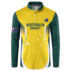 Custom Australia Cricket Button Sweatshirt Go Champions Aussie