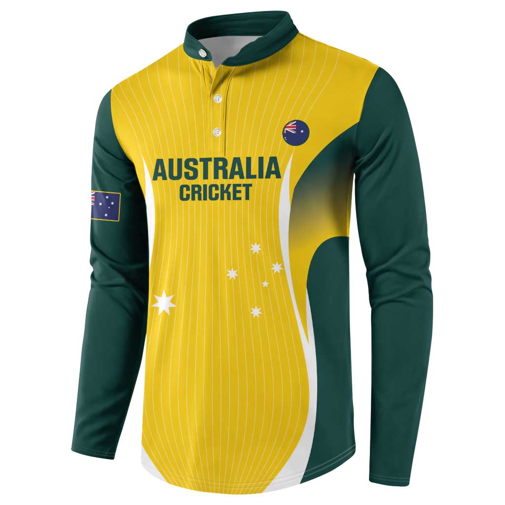Custom Australia Cricket Button Sweatshirt Go Champions Aussie
