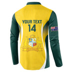 Custom Australia Cricket Button Sweatshirt Go Champions Aussie