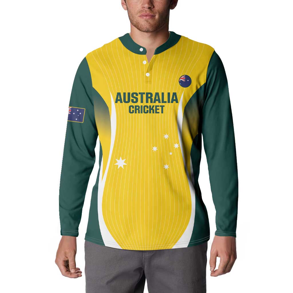 Custom Australia Cricket Button Sweatshirt Go Champions Aussie