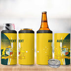 Custom Australia Cricket 4 in 1 Can Cooler Tumbler Go Champions Aussie