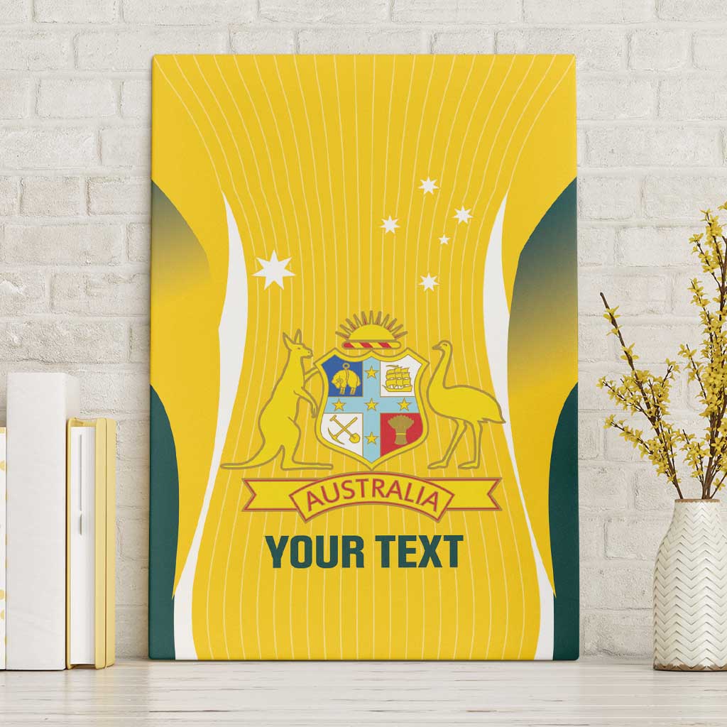 Custom Australia Cricket Canvas Wall Art Go Champions Aussie