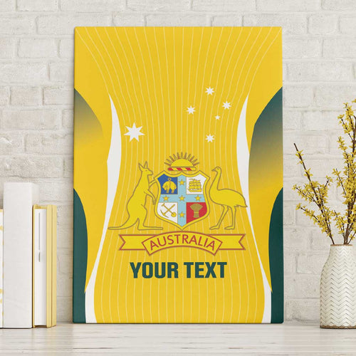 Custom Australia Cricket Canvas Wall Art Go Champions Aussie